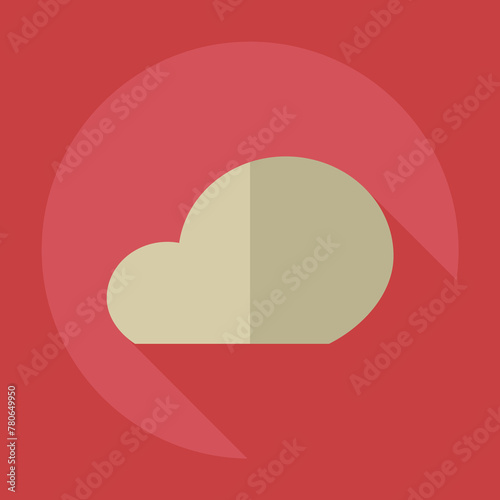 Flat modern design with shadow icons cloud vector image photo