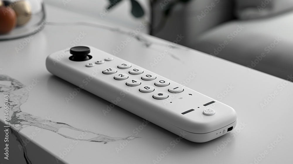 Capture images of a white universal remote control against a white surface Capture images of a white universal remote control against a white surface