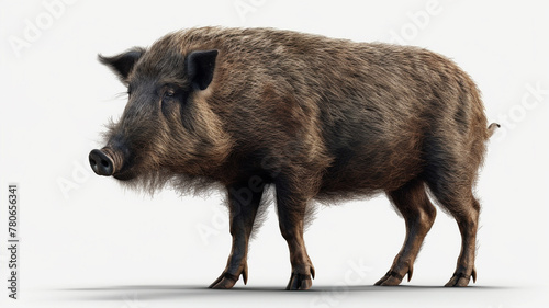 Wallpaper Mural Wild Boar, Baby Boar in Close Up on White Background Torontodigital.ca