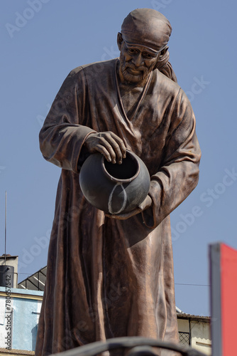 Divine Serenity: A Portrait of Sai Baba from Shirdi