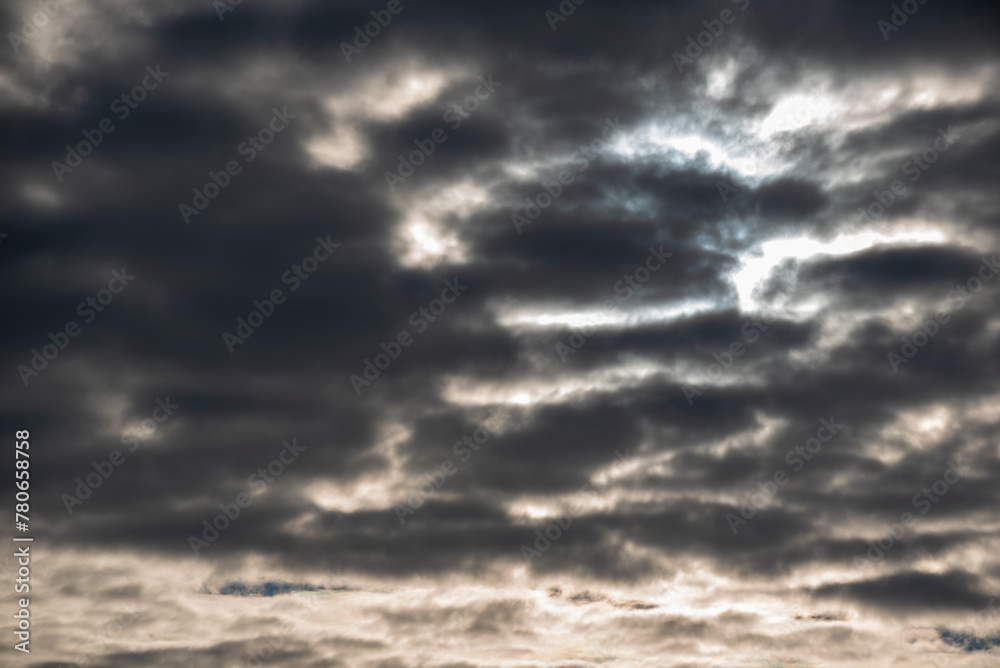 background pattern of stormy sky with clouds