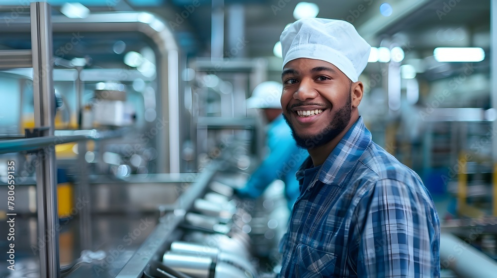 Dedicated Employee Thriving in Streamlined Industrial Workflow Dedicated Employee Thriving in Streamlined Industrial Workflow