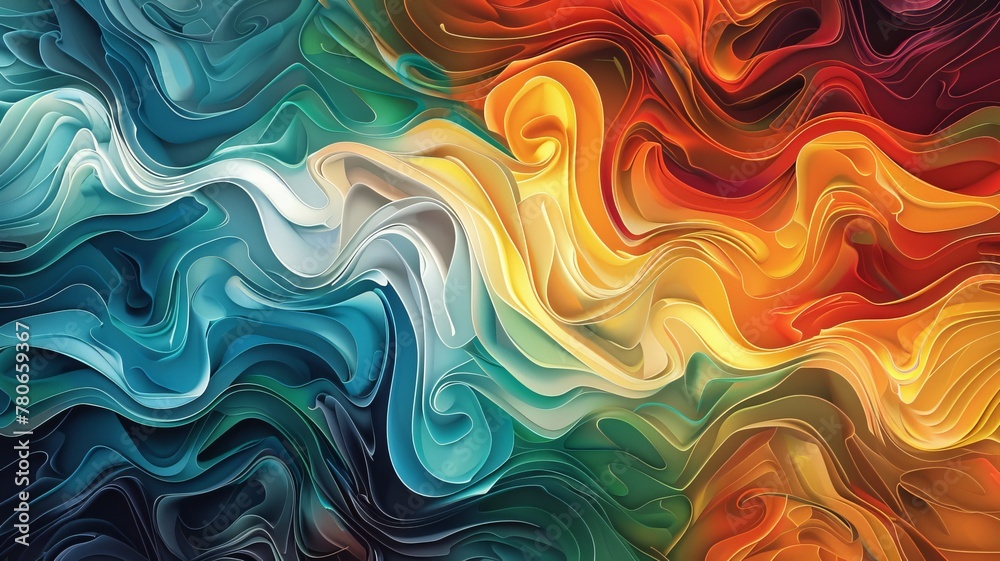 Textured abstract resembling ceramic art with detailed, dimensional lines in a vivid and vibrant color spectrum Textured abstract resembling ceramic art with detailed, dimensional lines in a vivid and vibrant color spectrum