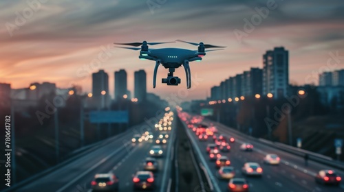 Drone transport enhances surveillance and monitoring capabilities for security and law enforcement purposes.