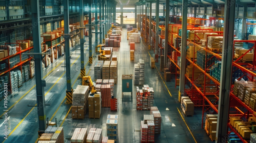 E-commerce logistics warehouse delivery line up services