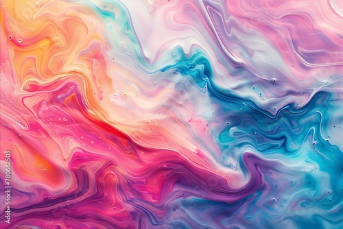 An abstract fluid art backdrop, with vibrant hues blending and swirling, capturing the essence of natural movement