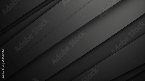 black abstract background, geometric minimalism natural design, blank, mockup, copy space