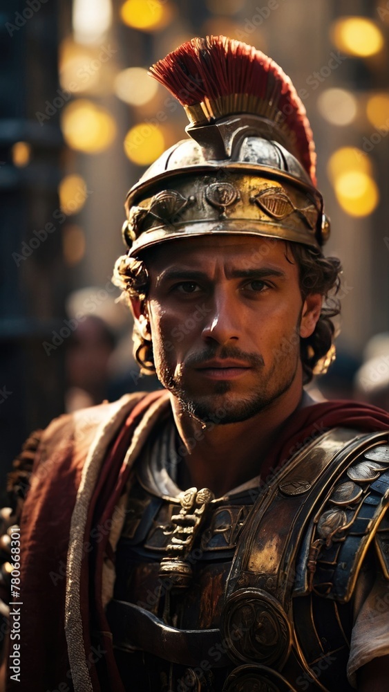 An ultra detailed, realistic, digital art, featuring Jelius Ceasar of the roman empire

 - obrazy, fototapety, plakaty 