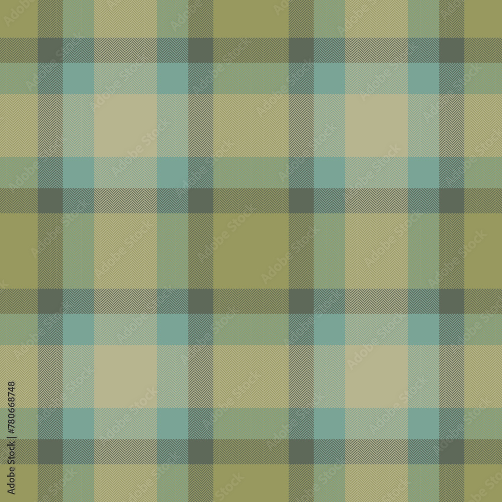 Plaid seamless pattern in green. Check fabric texture. Vector textile print. Plaid seamless pattern in green. Check fabric texture. Vector textile print.