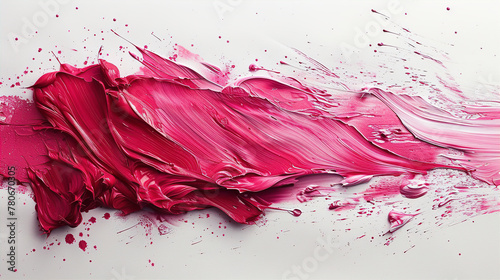 Creative Explosion: Pink Paint Stains on White