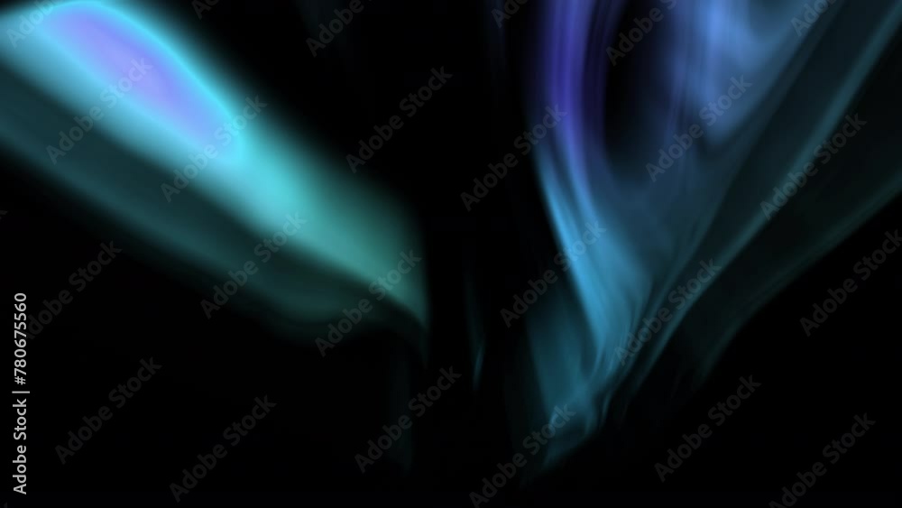 Animated Aurora Wonder Green and Blue Loop Animation