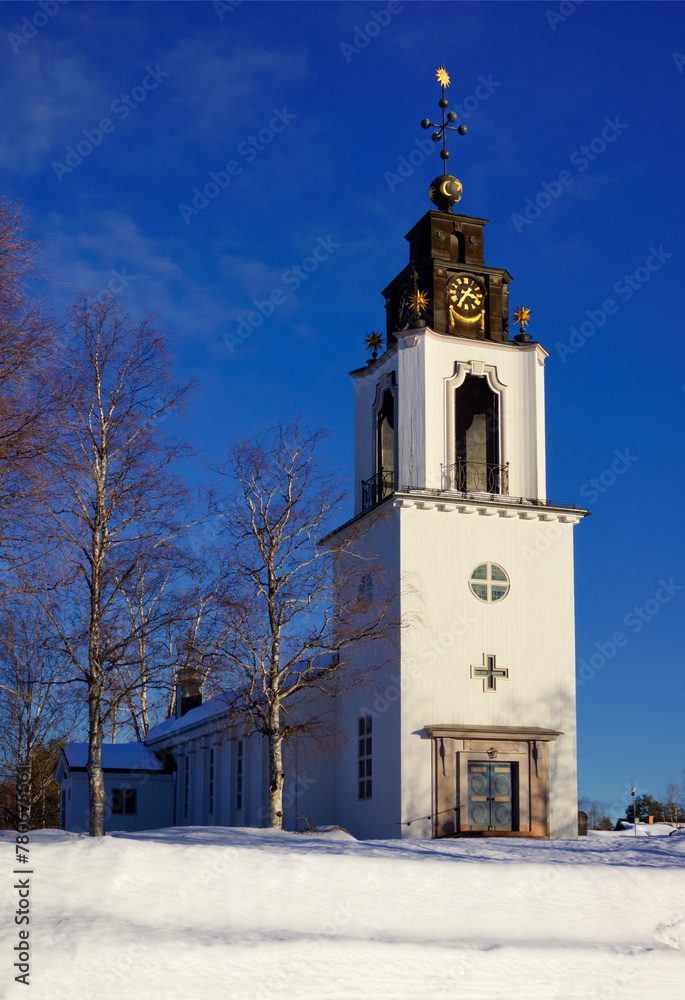 Church of Idre in winter