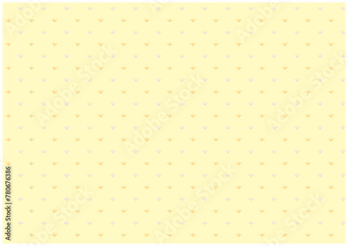 草原のイメージのシームレスなパターン（黄色）