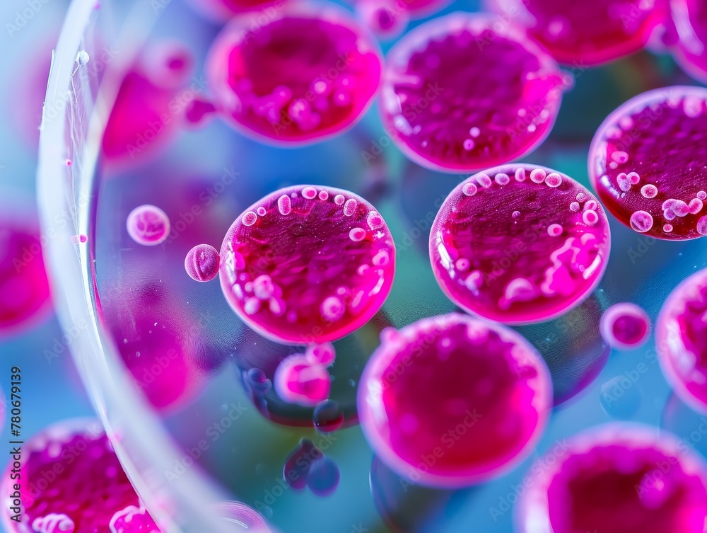 Gram stain , stock photographic style Gram stain , stock photographic style