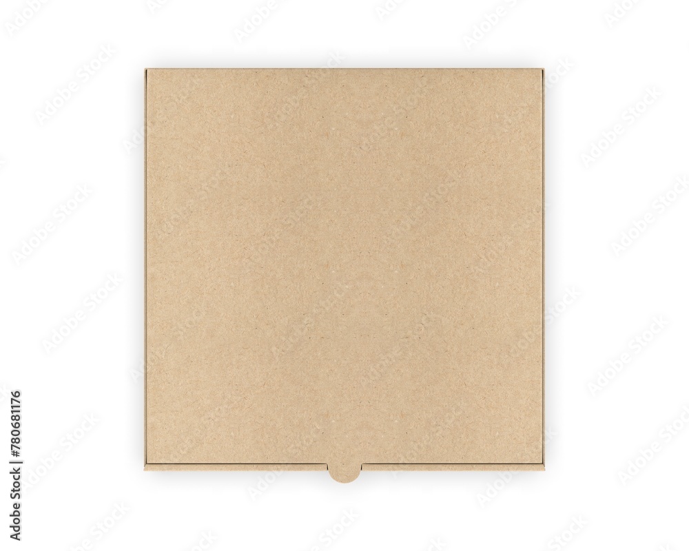 Blank pizza box template 3d illustration. Blank pizza box template 3d illustration.