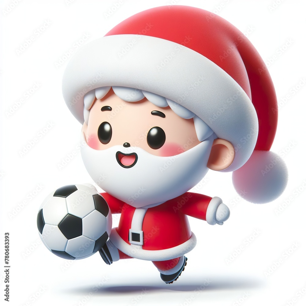 santa claus with a ball santa claus with a ball