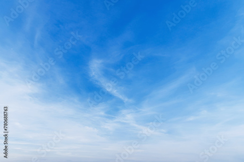 sky is blue and clear with  clouds