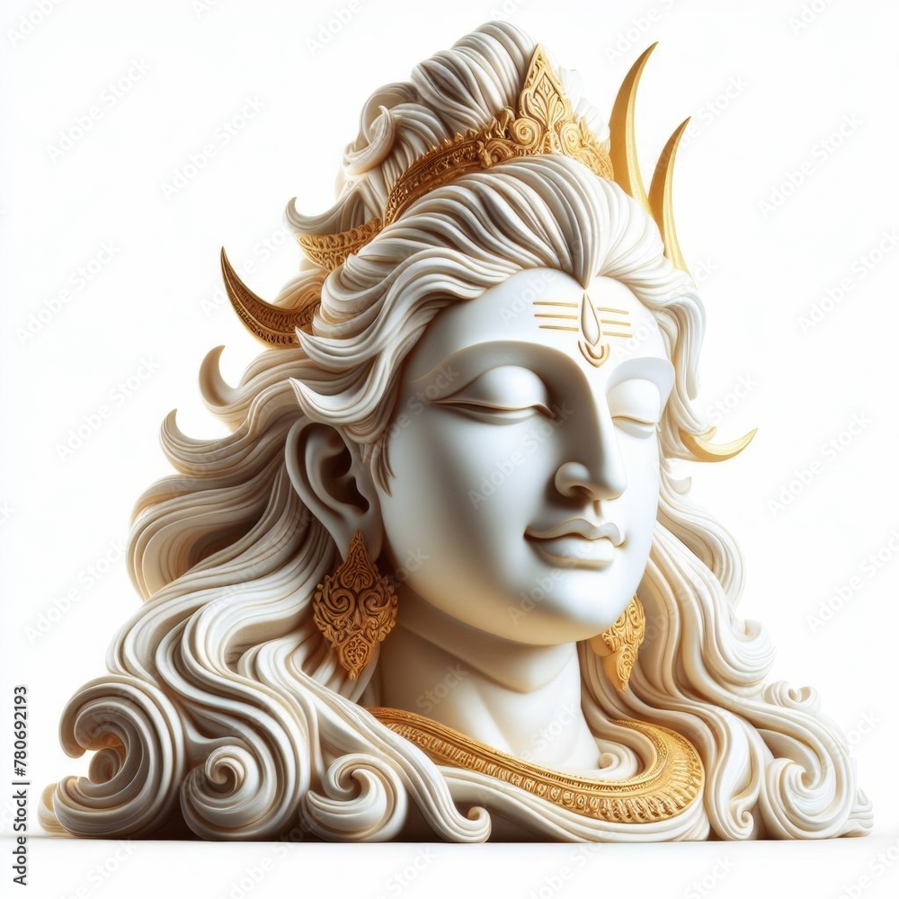hindu god  on white