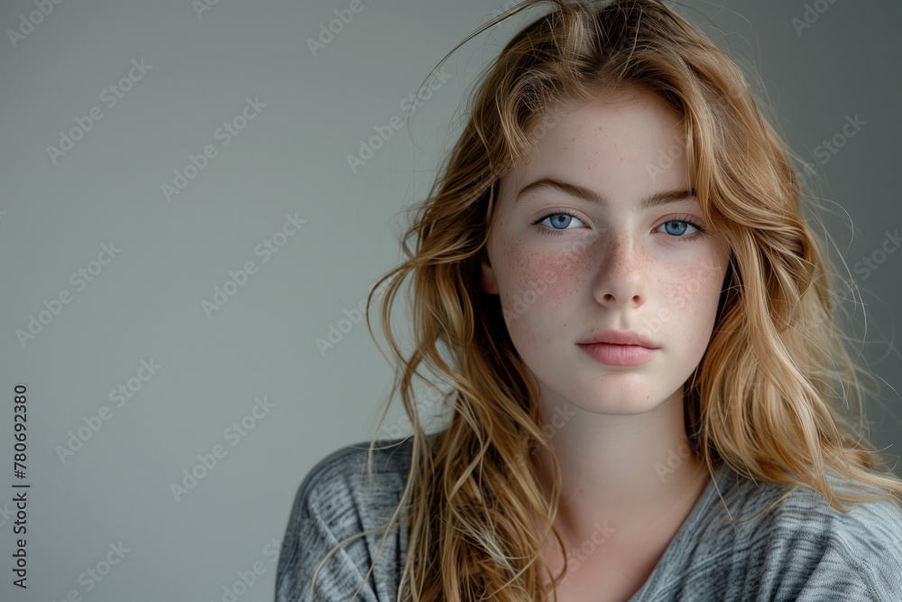Photo of a Beautiful Cute Teenage Girl, Generative AI Photo of a Beautiful Cute Teenage Girl, Generative AI