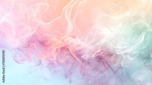 Colorful Vapor Smoke Background, realistic smoke with various colors