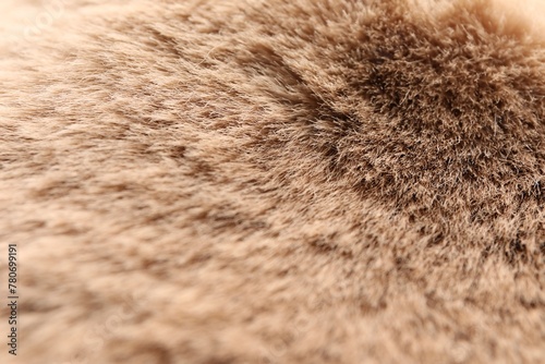 Texture of faux fur as background, closeup