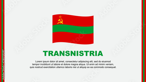 Transnistria Flag Abstract Background Design Template. Transnistria Independence Day Banner Social Media Vector Illustration. Transnistria Cartoon