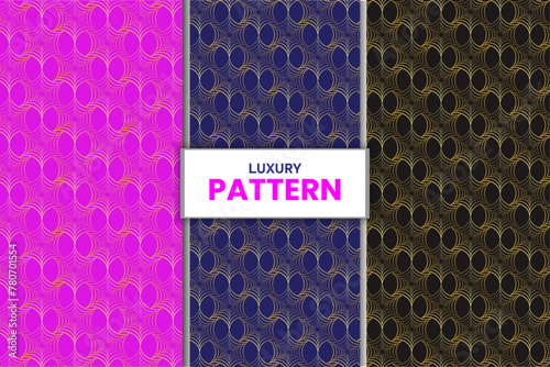 Vector seamless geometric golden pattern background, luxury collection. Abstract endless repeating texture for mask, duvet cover, t-shirt, phone case, wallpaper, carpet