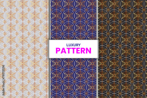 Vector seamless geometric golden pattern background, luxury collection. Abstract endless repeating texture for mask, duvet cover, t-shirt, phone case, wallpaper, carpet