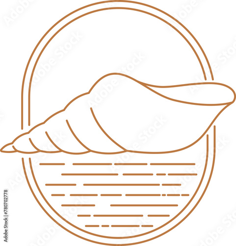 Linear Seashell Logo