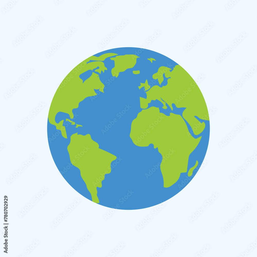 Globe Vector Illustration Design for Sustainable Environment, Earth Day, Earth Vector