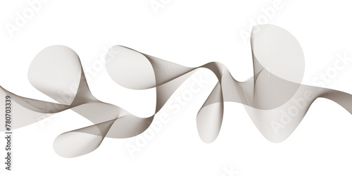Abstract colors smooth wave on a white background. Dynamic sound wave. Design element. Vector illustration.