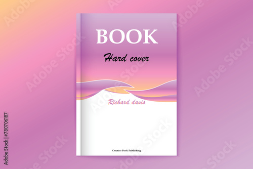 Professional modern creative gradient color book cover template