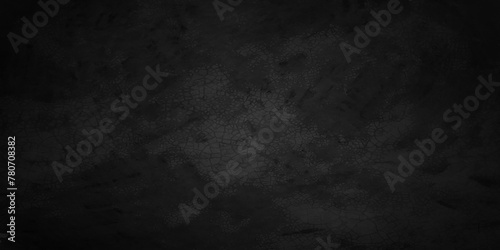 Black grunge wall texture, concrete cement background. Vintage or grungy black background of natural cement or stone old texture as a retro pattern wall.
