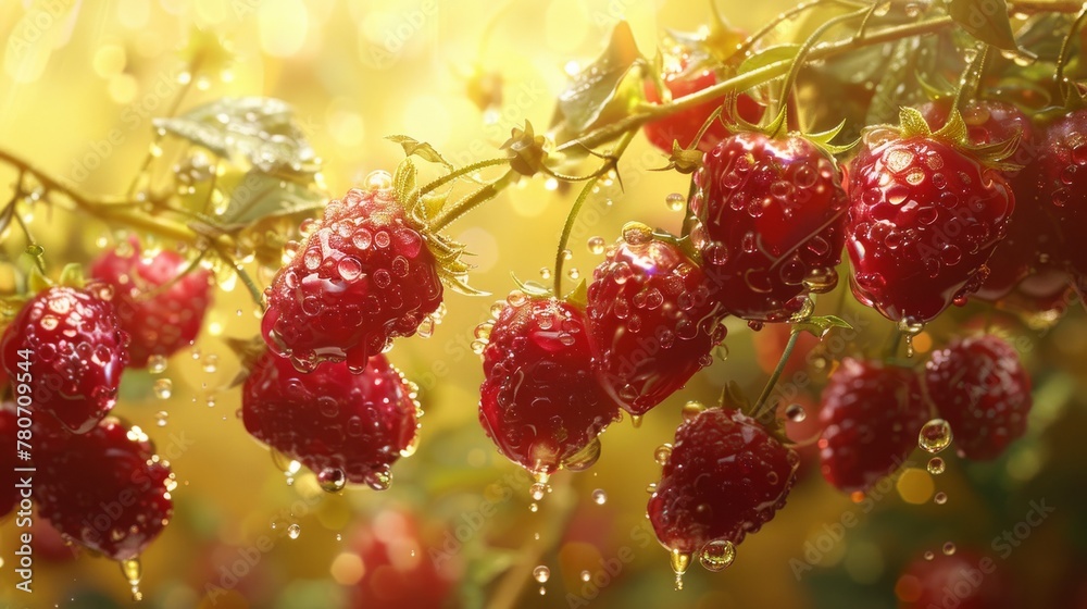 Dripping with juicy goodness, a symbol of pure nutrition, lush and ripe visual feast