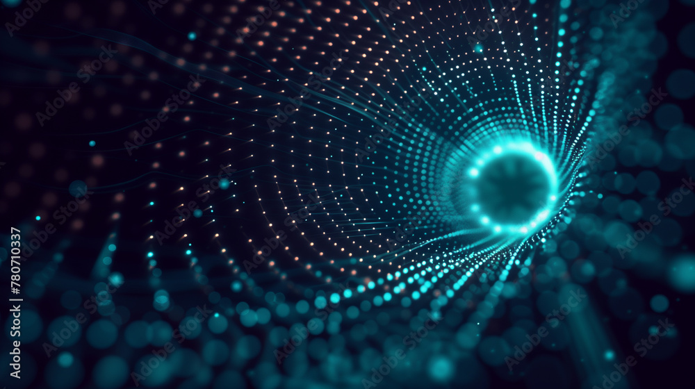 Blue and Orange Abstract Digital Dot Technology Background Blue and Orange Abstract Digital Dot Technology Background