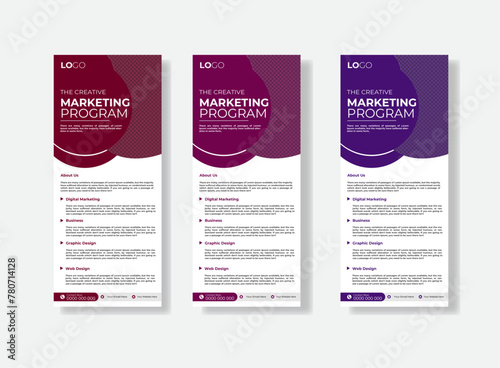 roll up banner  business  Creative business agency banner template  modern vertical promotion 