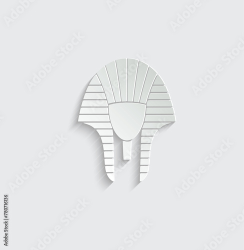 pharaoh icon vector pharaoh hat sign 