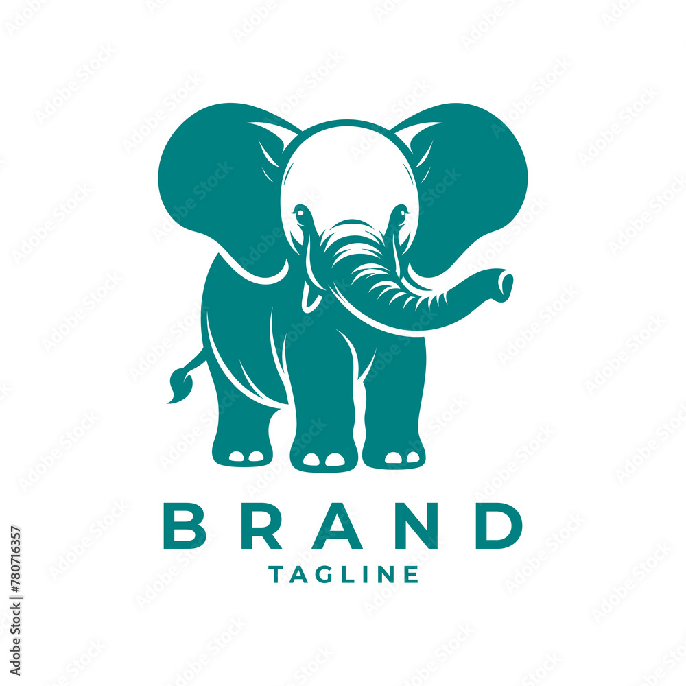 Obraz premium Cute elephant logo