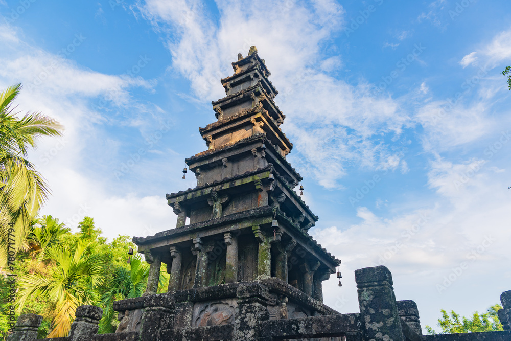 Summer scenery of Meilang Sisters Twin Towers in Chengmai, Hainan, China Summer scenery of Meilang Sisters Twin Towers in Chengmai, Hainan, China