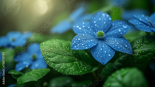 Beautiful fresh green leaf background image. photo