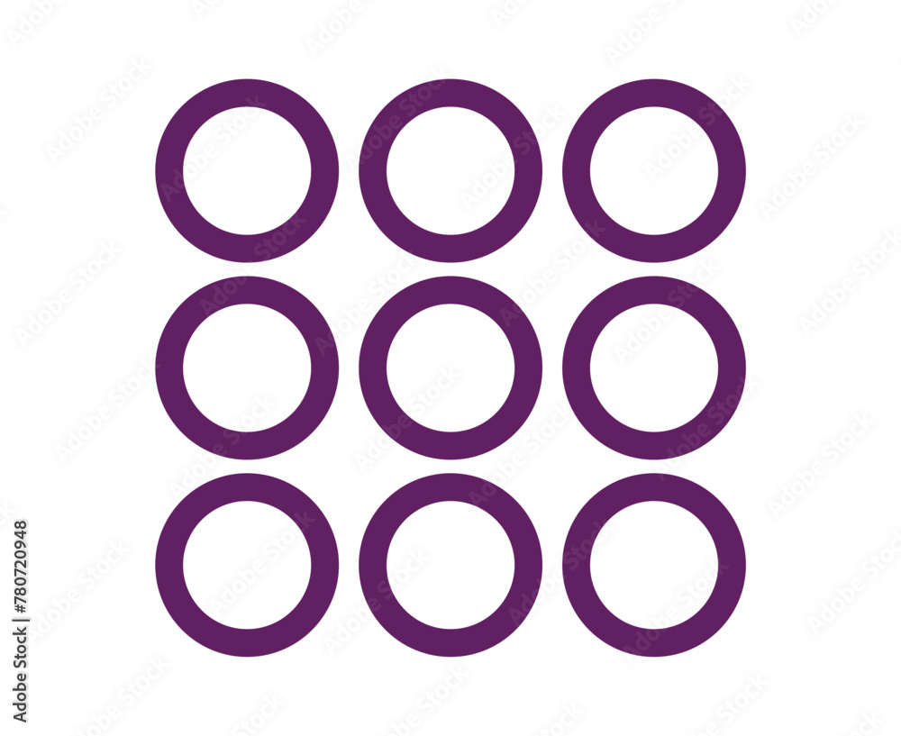 Circle Shape Outline Collection Symbol Purple Element Vector Graphic Design Illustration Circle Shape Outline Collection Symbol Purple Element Vector Graphic Design Illustration