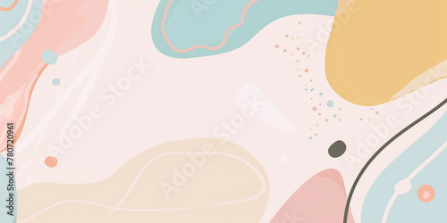 a product background featuring minimalist pastel elements
