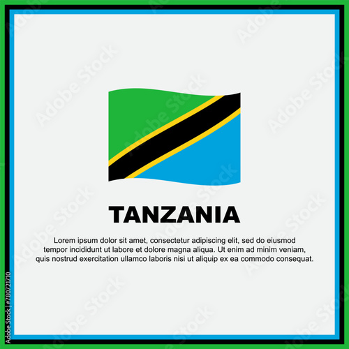 Free Download Tanzania Flag Background Design Template. Tanzania Independence Day Banner Social Media Post. Tanzania Banner - GFXLoad