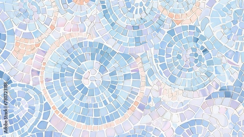  An abstract background with square-shaped boxes in light, pastel colors. The squares form an elegant mosaic, creating a soothing