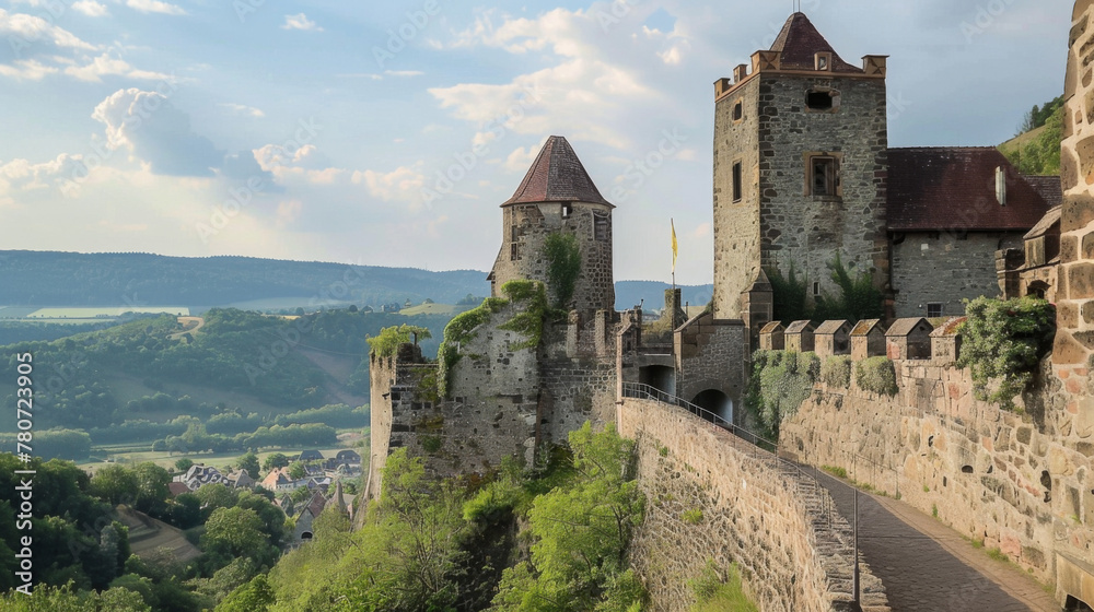 old fortress in the mountains