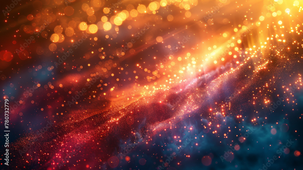 A vibrant tapestry of cosmic stars and bokeh lights, blending the allure of night skies with festive colors. A vibrant tapestry of cosmic stars and bokeh lights, blending the allure of night skies with festive colors.
