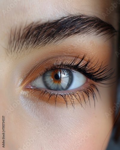 beautiful long lifted and filled lashes 