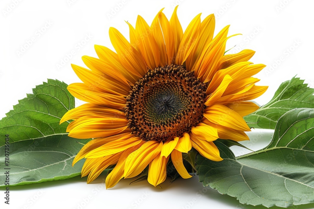 Obraz premium sunflower isolated on white background