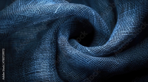 Texture, background, pattern, sensation, cambric thin translucent soft mercerized fabric blue tinted photo