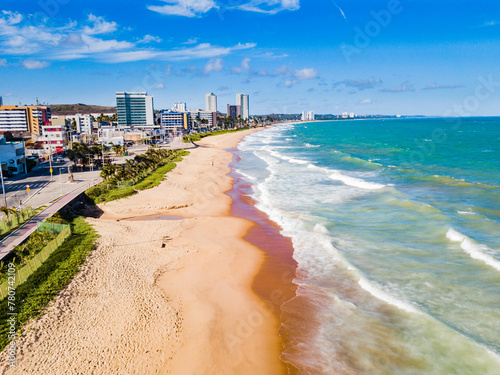 Aerial view of Cruz das Almas beach in Maceió